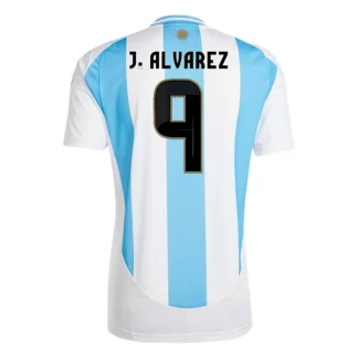Neue Argentinien Heimtrikot Copa América 2024 mit Aufdruck J.Alvarez 9