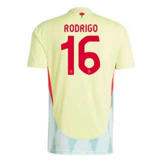 Spanien Trikot Euro 2024 Auswärtstrikot EM 24 hellgelben für Herren Rodri Hernandez 16