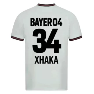 Bayer 04 Leverkusen Auswärtstrikot 2023-24 mit Aufdruck Xhaka 34