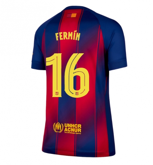 Barcelona Fermin Lopez #16 Heimtrikot Damen 2025-26 Kurzarm Barcelona Fermin Lopez 16 Heimtrikot Damen 2025 26 Kurzarm.jpg