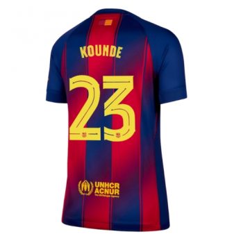 Barcelona Jules Kounde 23 Heimtrikot Damen 2025 26 Kurzarm.jpg