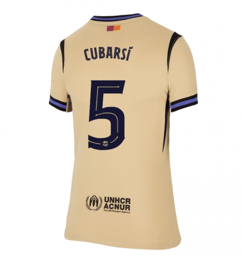 Barcelona Pau Cubarsi #5 Auswärtstrikot Damen 2025-26 Kurzarm Barcelona Pau Cubarsi 5 Auswaertstrikot Damen 2025 26 Kurzarm.jpg